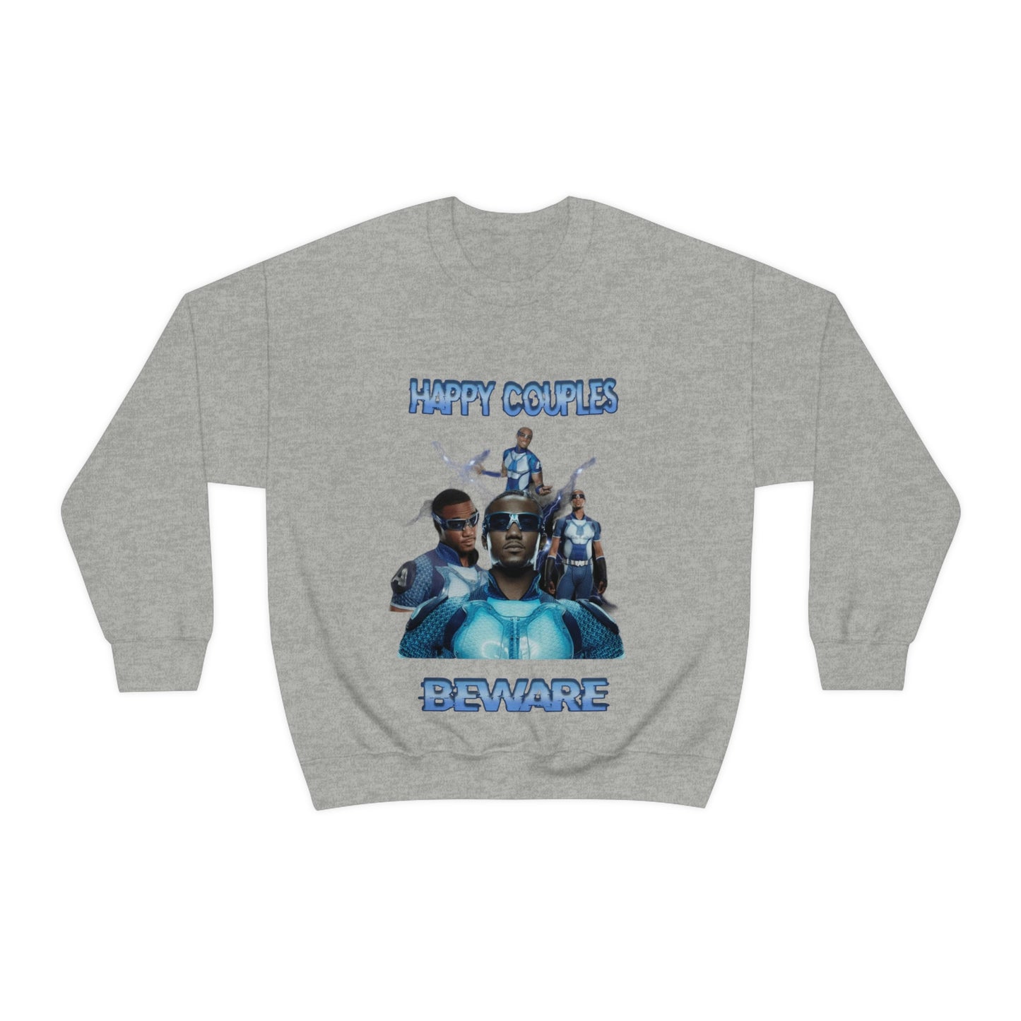 "Happy Couples Beware" Unisex Crewneck Sweatshirt