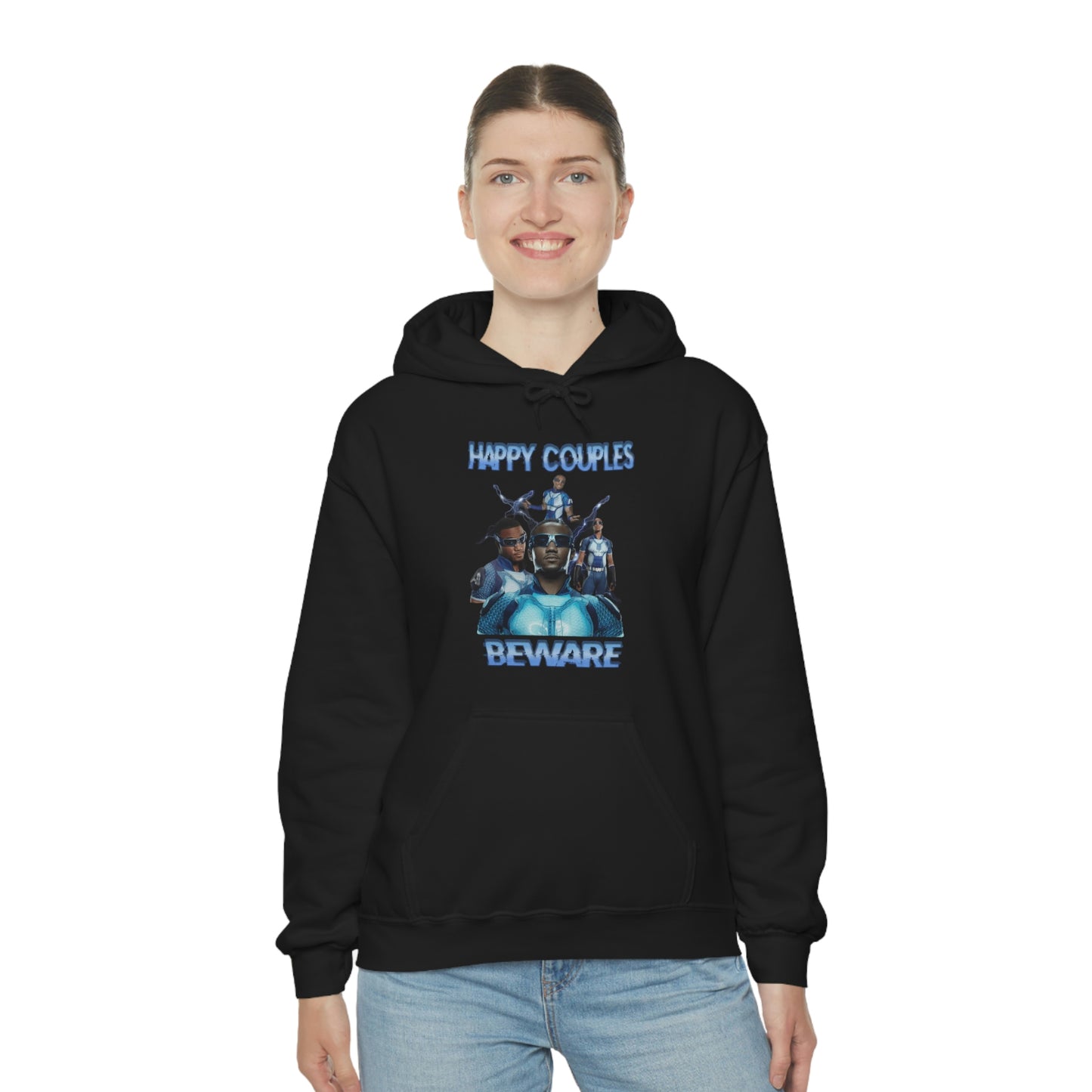 "Happy Couples Beware" Unisex Hooded Sweatshirt