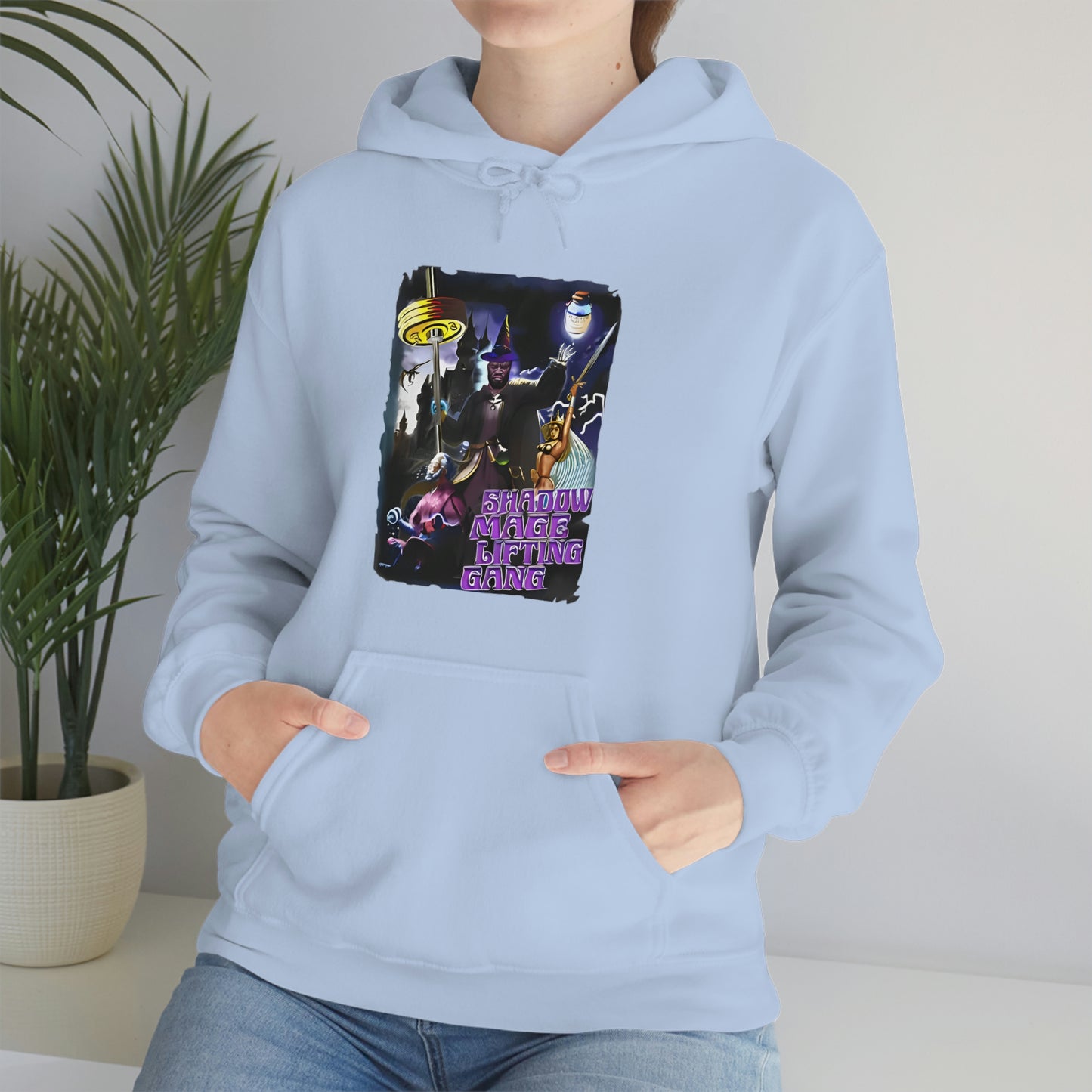 "Shadow Mage Lifting Gang" Unisex Hooded Sweatshirt