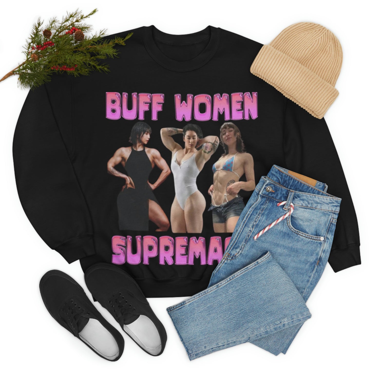 "Buff Woman Supremacy" Unisex Crewneck Sweatshirt