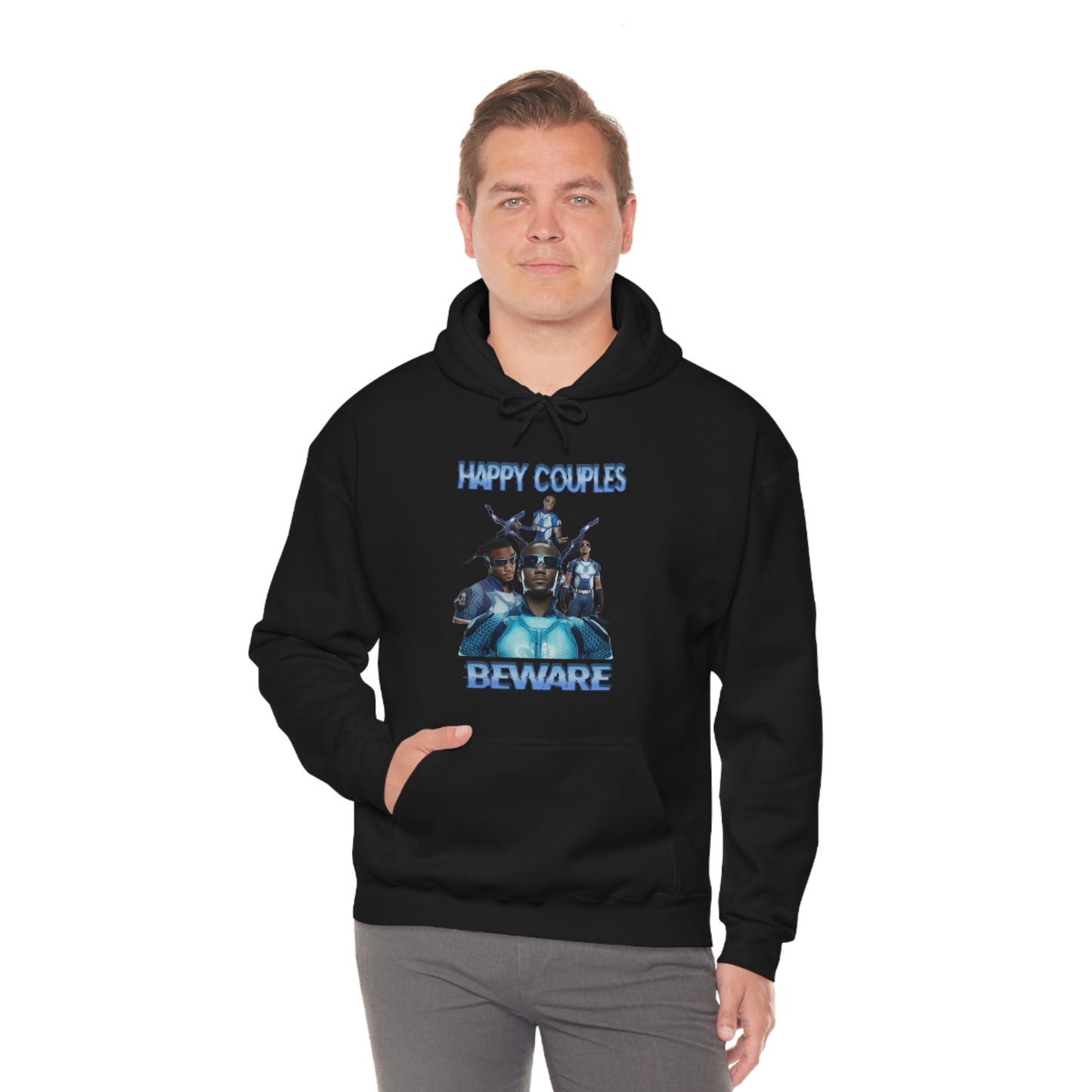 "Happy Couples Beware" Unisex Hooded Sweatshirt