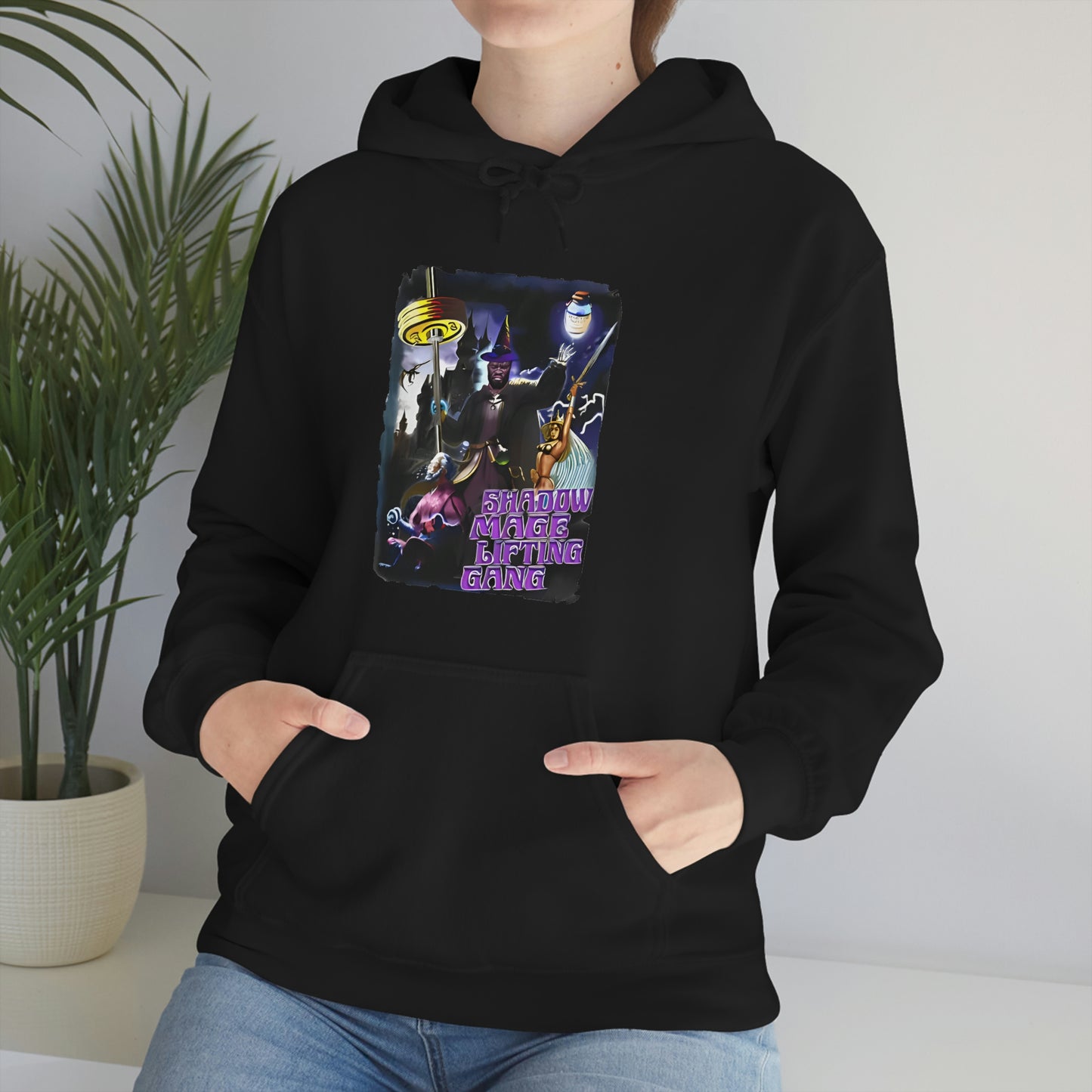 "Shadow Mage Lifting Gang" Unisex Hooded Sweatshirt