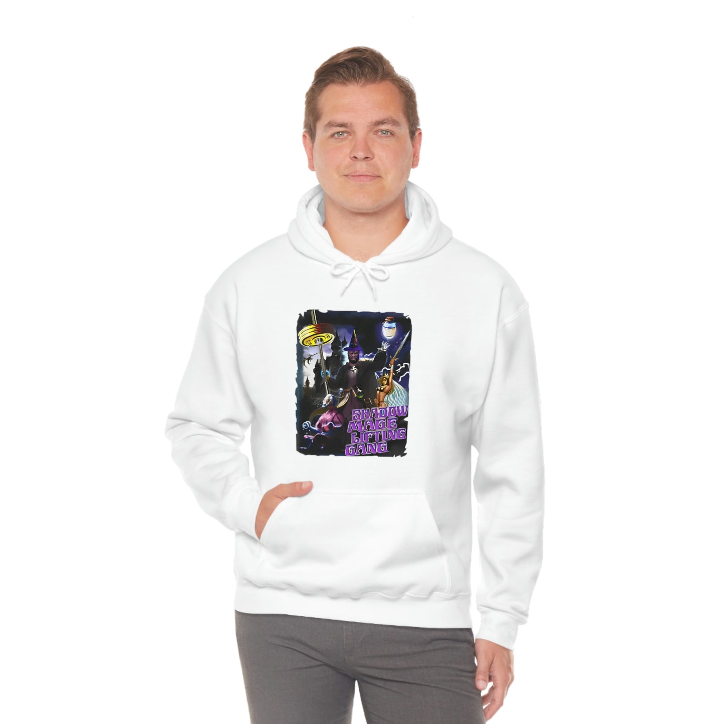 "Shadow Mage Lifting Gang" Unisex Hooded Sweatshirt