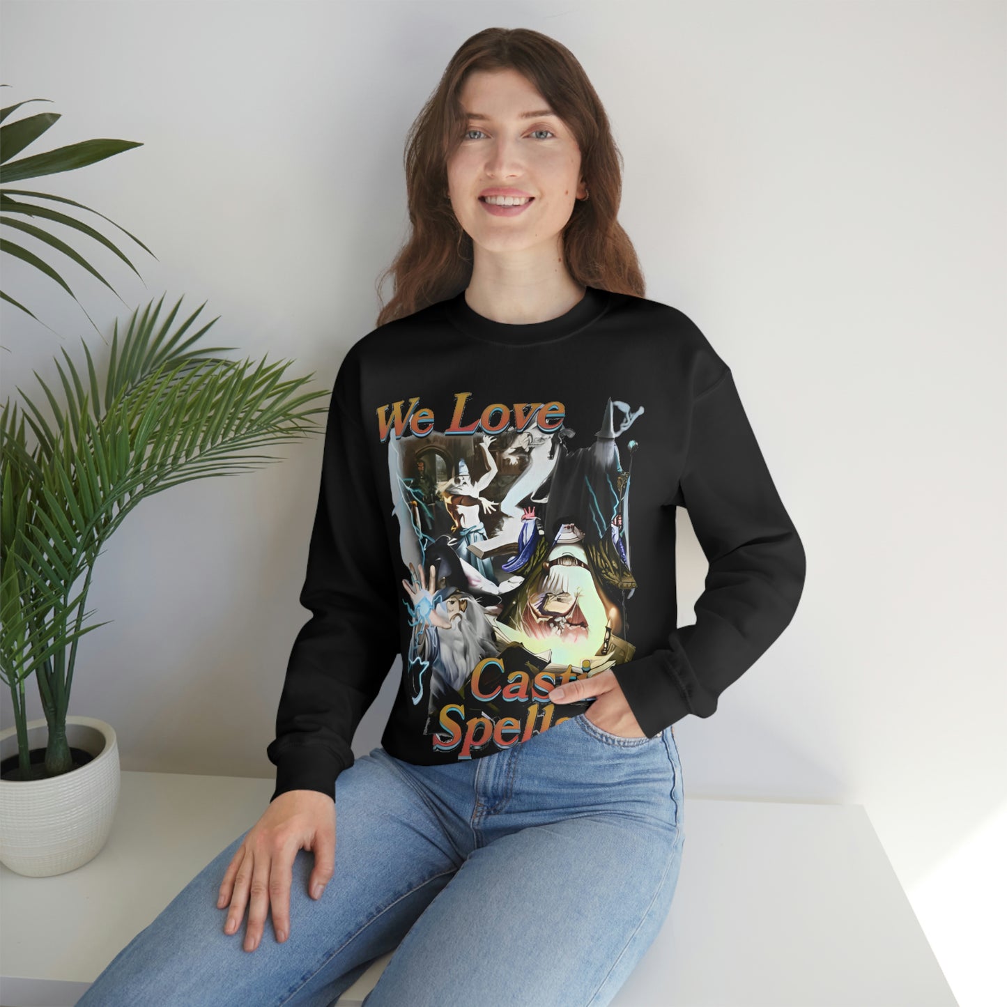 "We Love Casting Spells" Unisex Crewneck Sweatshirt