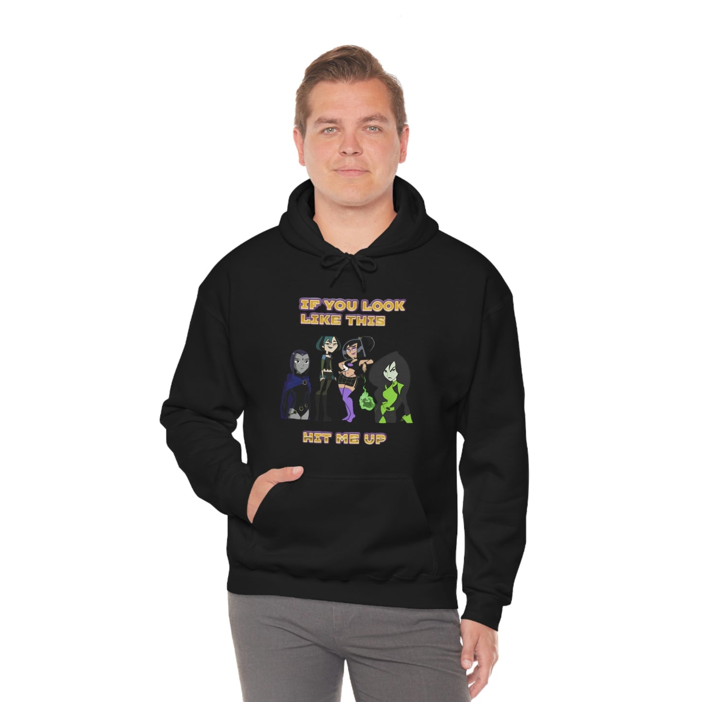 "If You Look Like This HMU" Unisex Hooded Sweatshirt