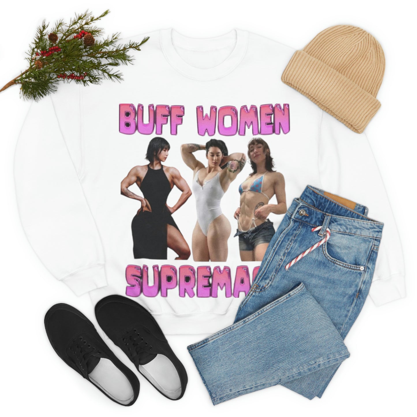 "Buff Woman Supremacy" Unisex Crewneck Sweatshirt