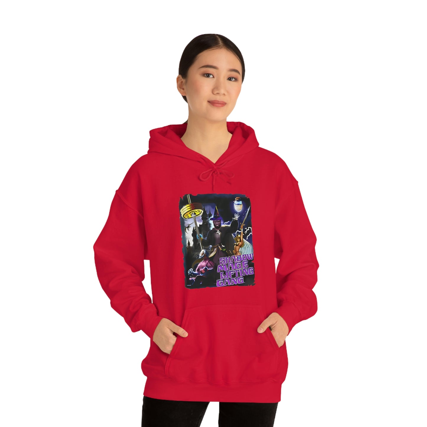 "Shadow Mage Lifting Gang" Unisex Hooded Sweatshirt