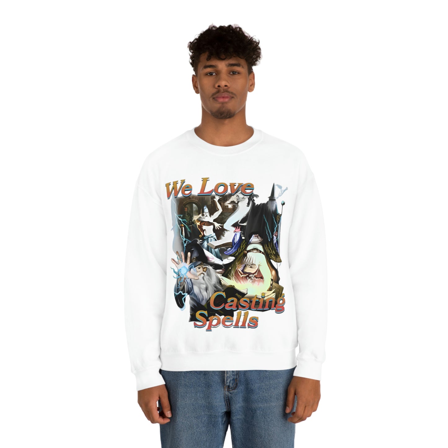 "We Love Casting Spells" Unisex Crewneck Sweatshirt