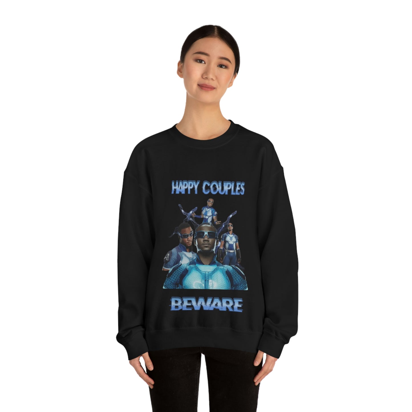 "Happy Couples Beware" Unisex Crewneck Sweatshirt