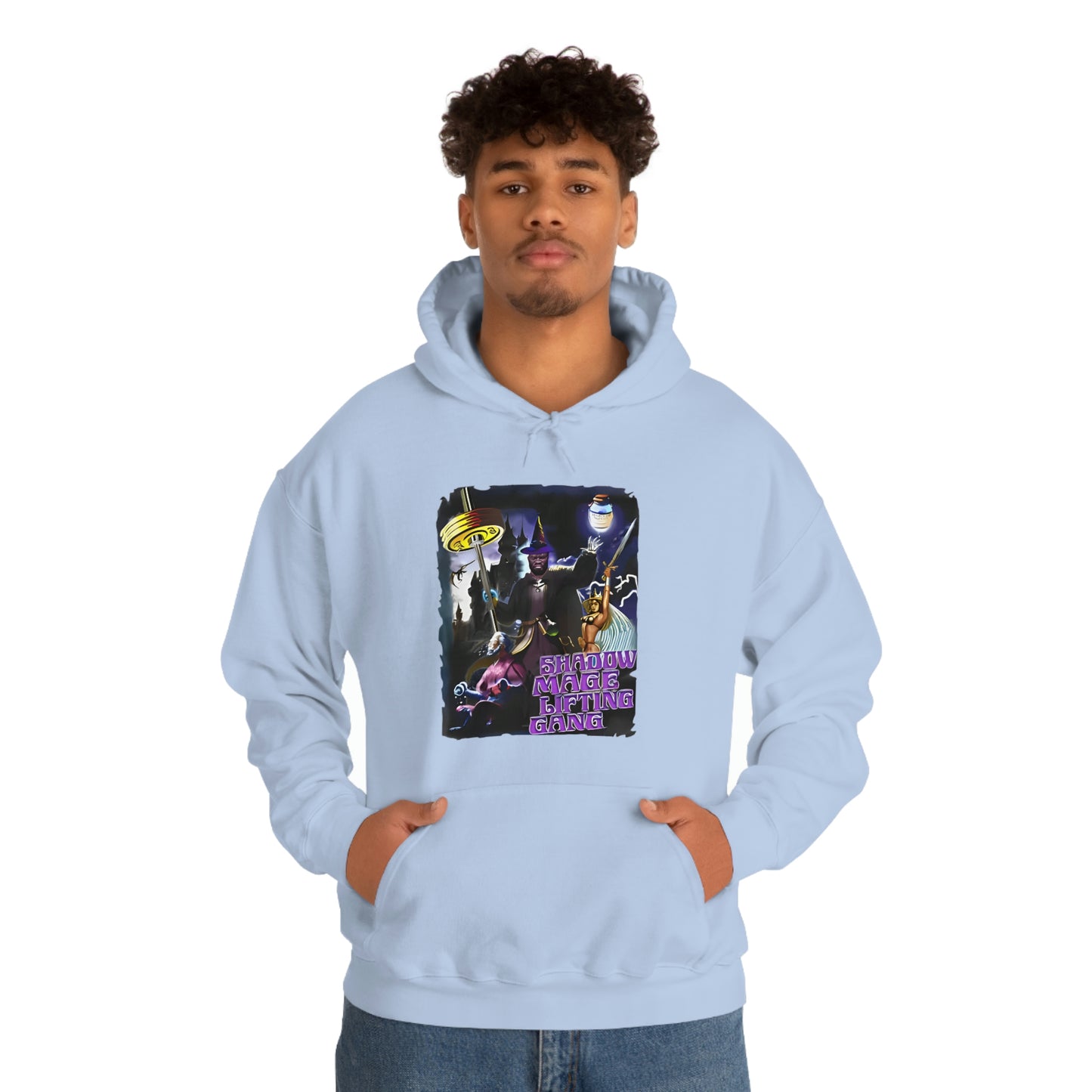 "Shadow Mage Lifting Gang" Unisex Hooded Sweatshirt