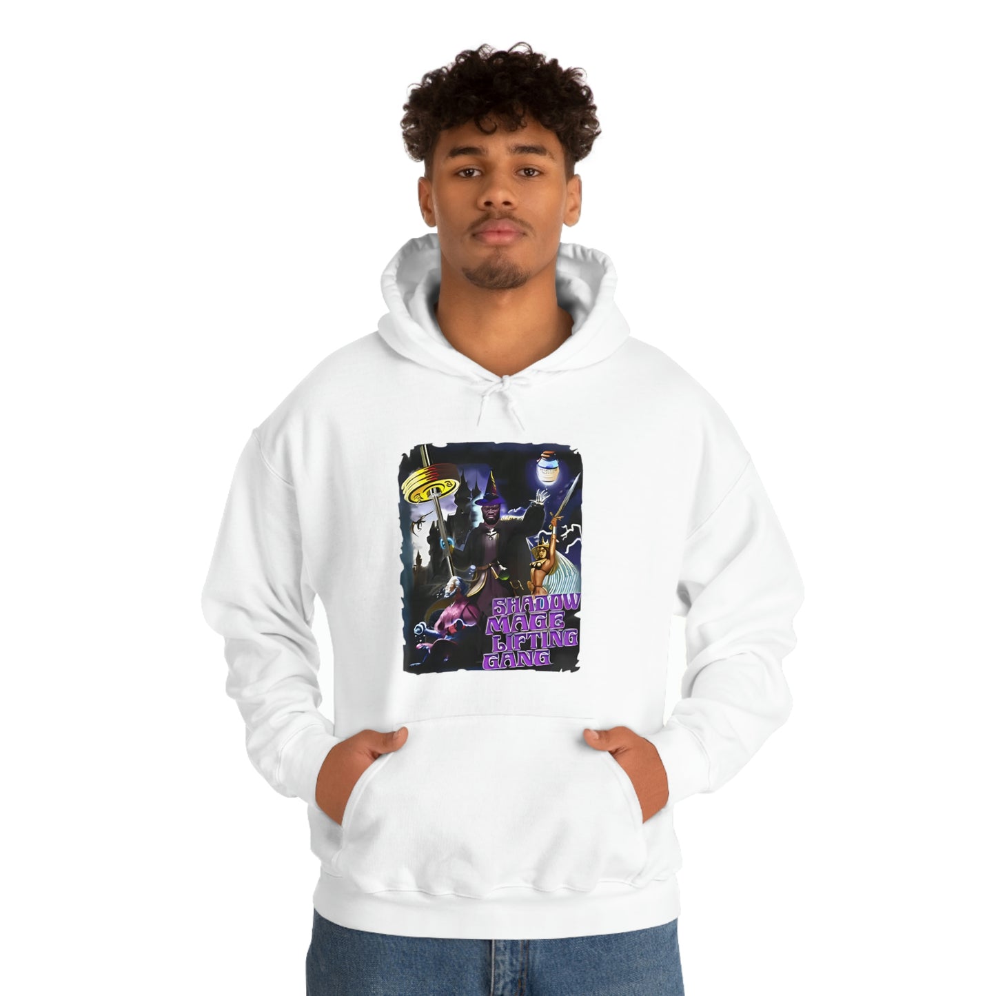 "Shadow Mage Lifting Gang" Unisex Hooded Sweatshirt