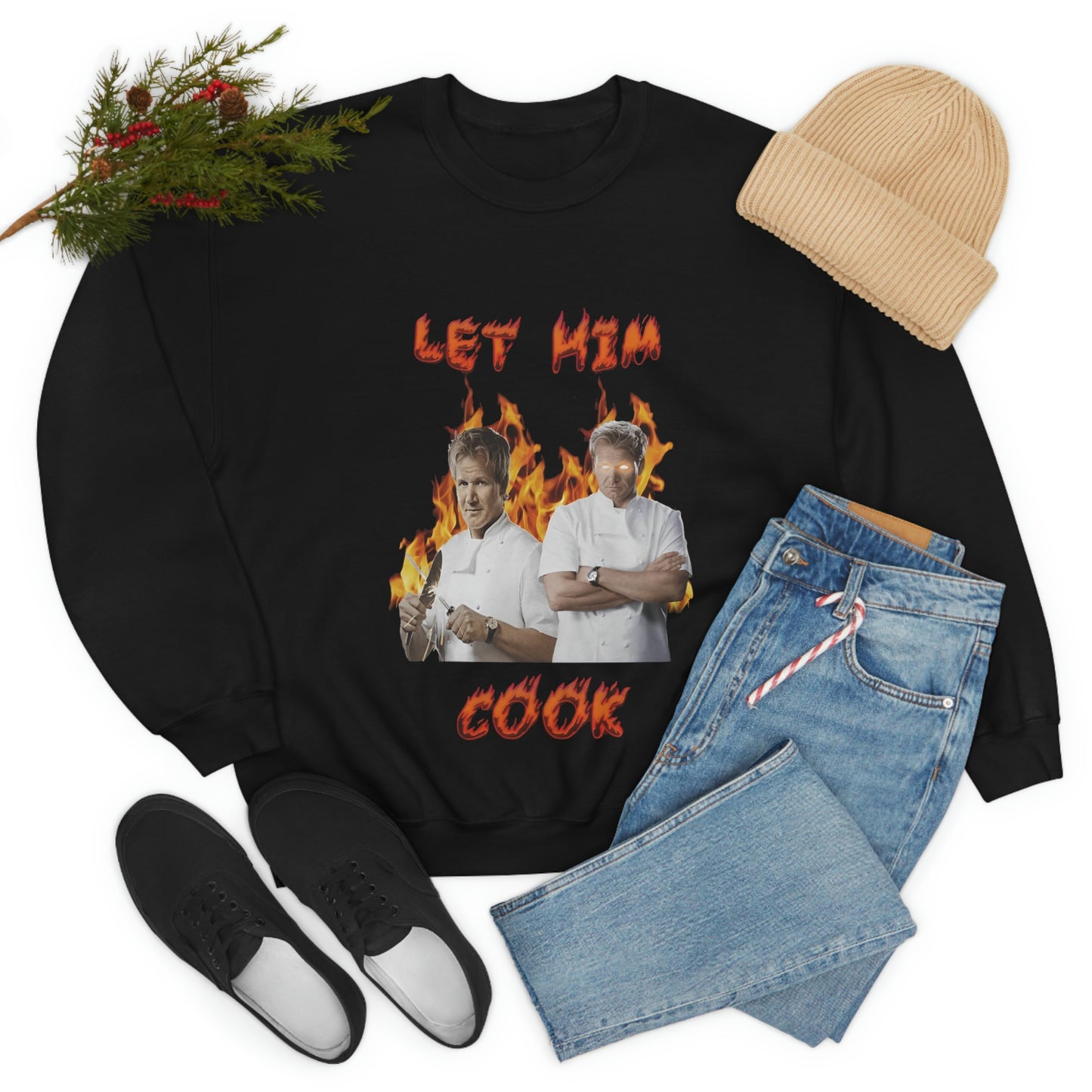 "Let Him Cook" Unisex Crewneck Sweatshirt