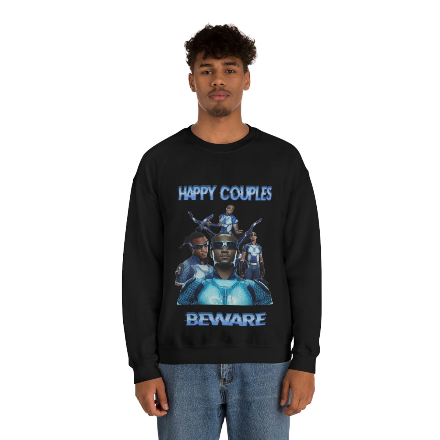 "Happy Couples Beware" Unisex Crewneck Sweatshirt