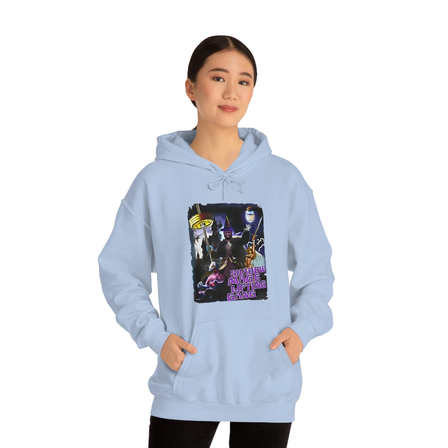 "Shadow Mage Lifting Gang" Unisex Hooded Sweatshirt