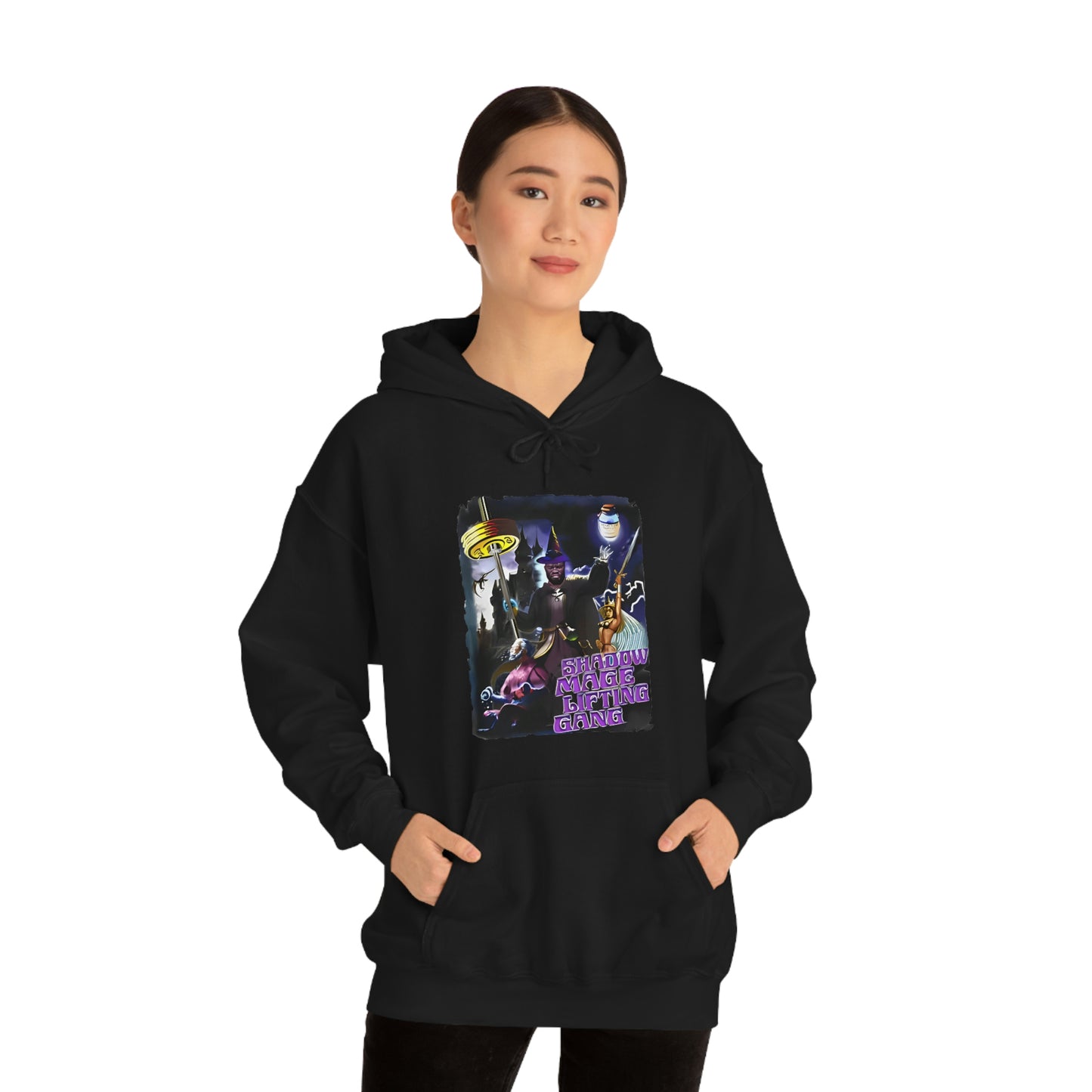 "Shadow Mage Lifting Gang" Unisex Hooded Sweatshirt