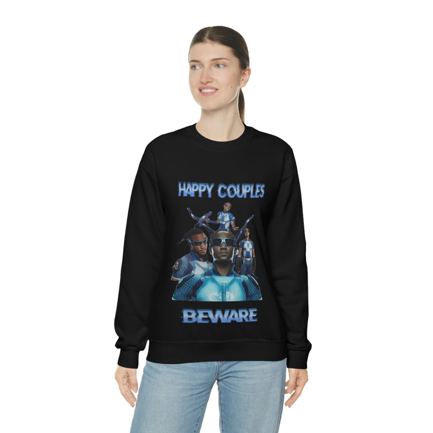 "Happy Couples Beware" Unisex Crewneck Sweatshirt