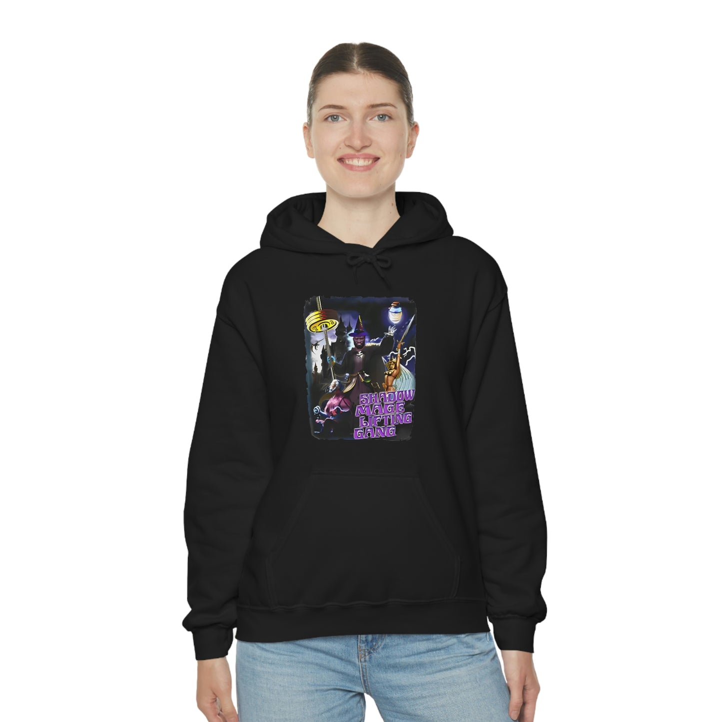 "Shadow Mage Lifting Gang" Unisex Hooded Sweatshirt