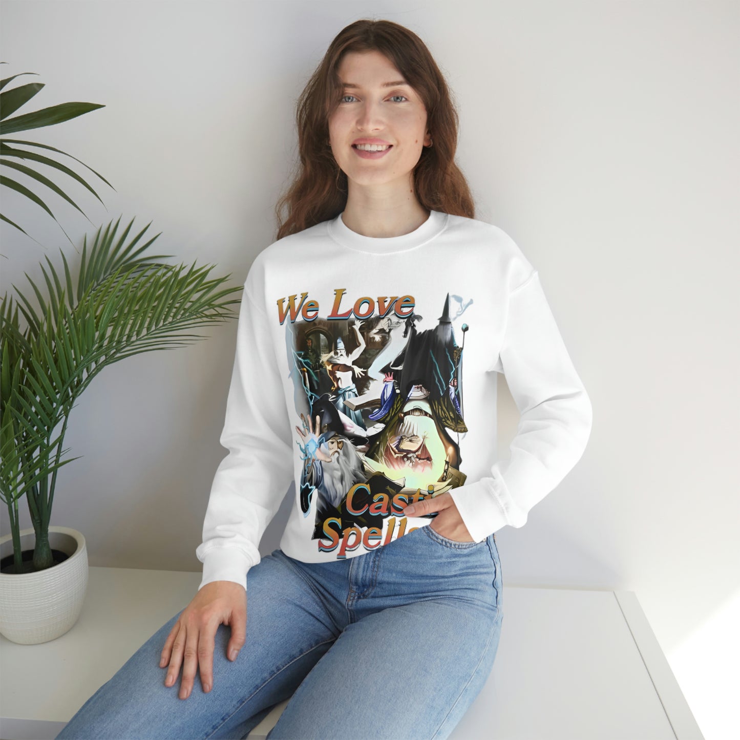 "We Love Casting Spells" Unisex Crewneck Sweatshirt