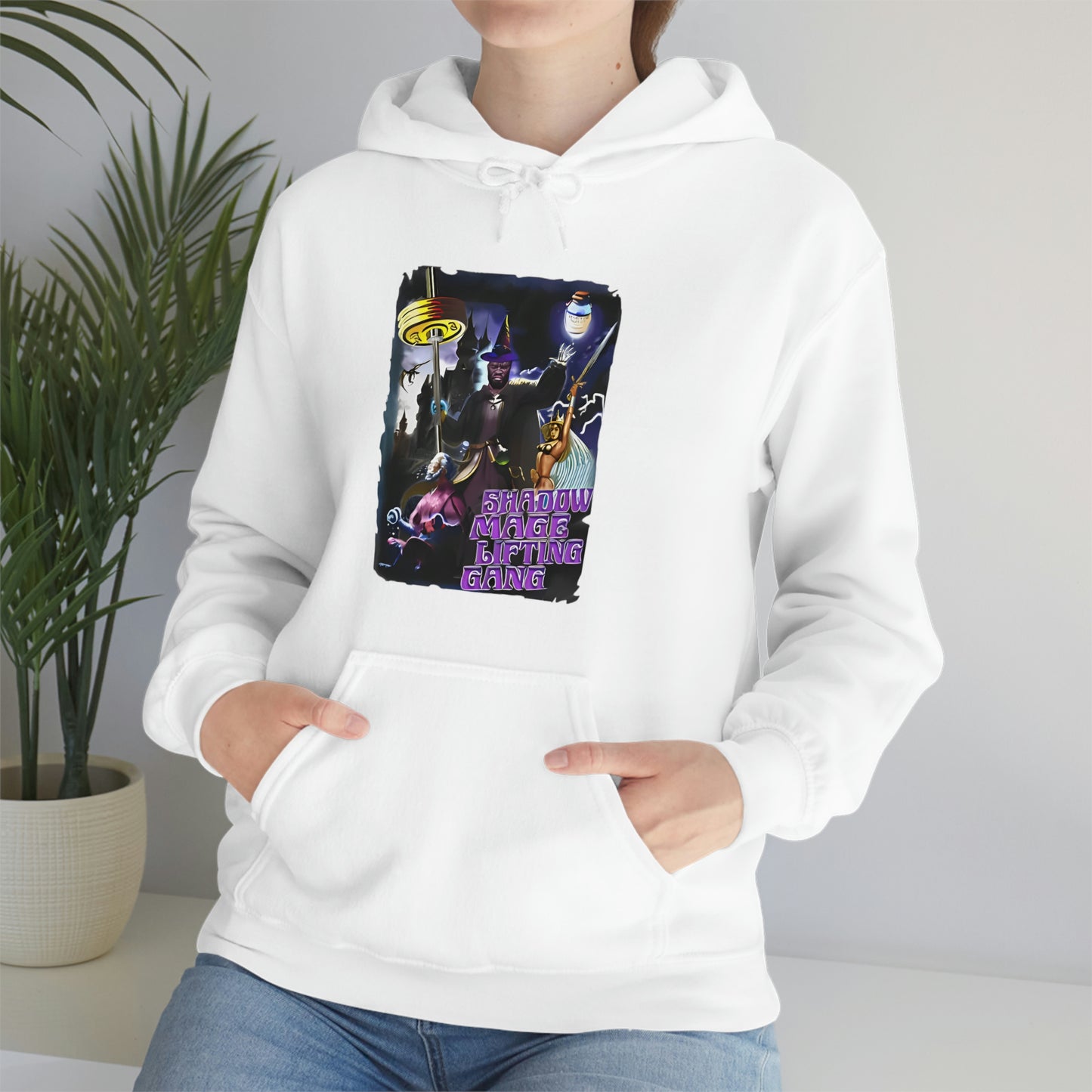 "Shadow Mage Lifting Gang" Unisex Hooded Sweatshirt