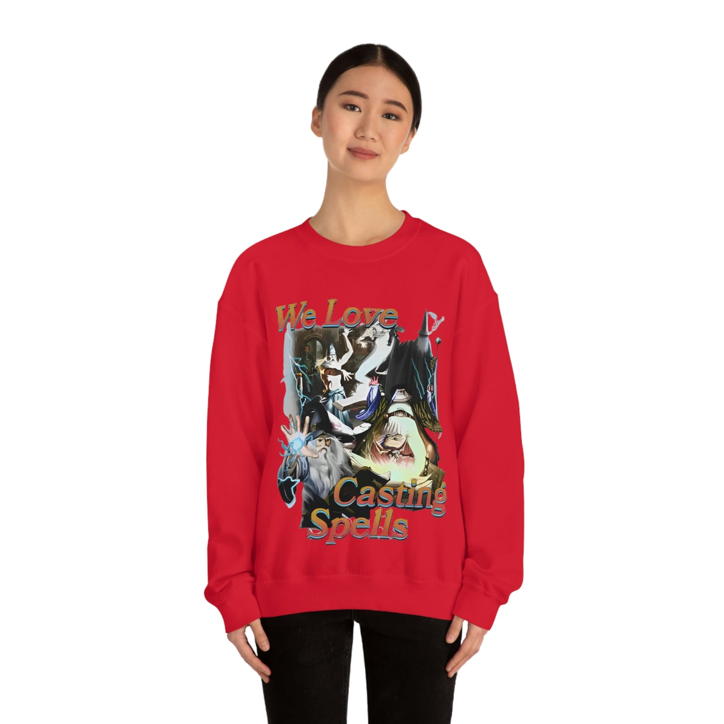 "We Love Casting Spells" Unisex Crewneck Sweatshirt