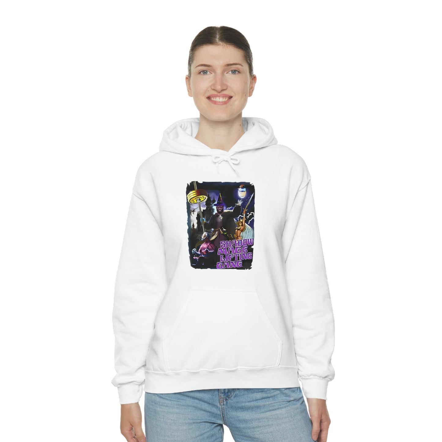 "Shadow Mage Lifting Gang" Unisex Hooded Sweatshirt