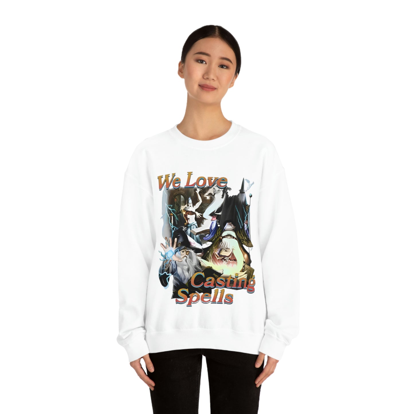 "We Love Casting Spells" Unisex Crewneck Sweatshirt