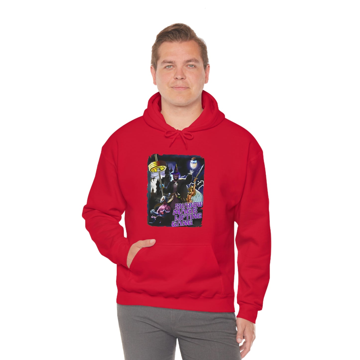 "Shadow Mage Lifting Gang" Unisex Hooded Sweatshirt