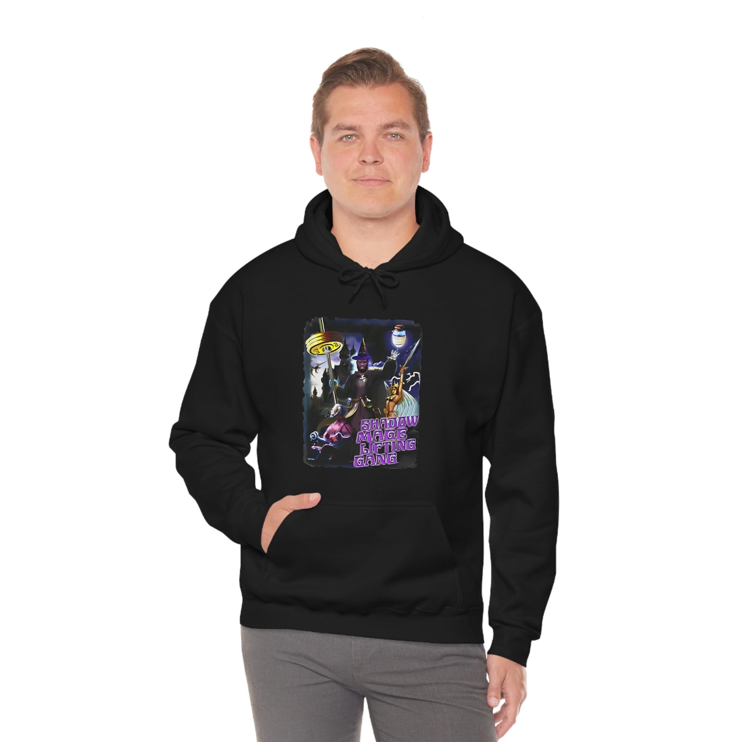 "Shadow Mage Lifting Gang" Unisex Hooded Sweatshirt