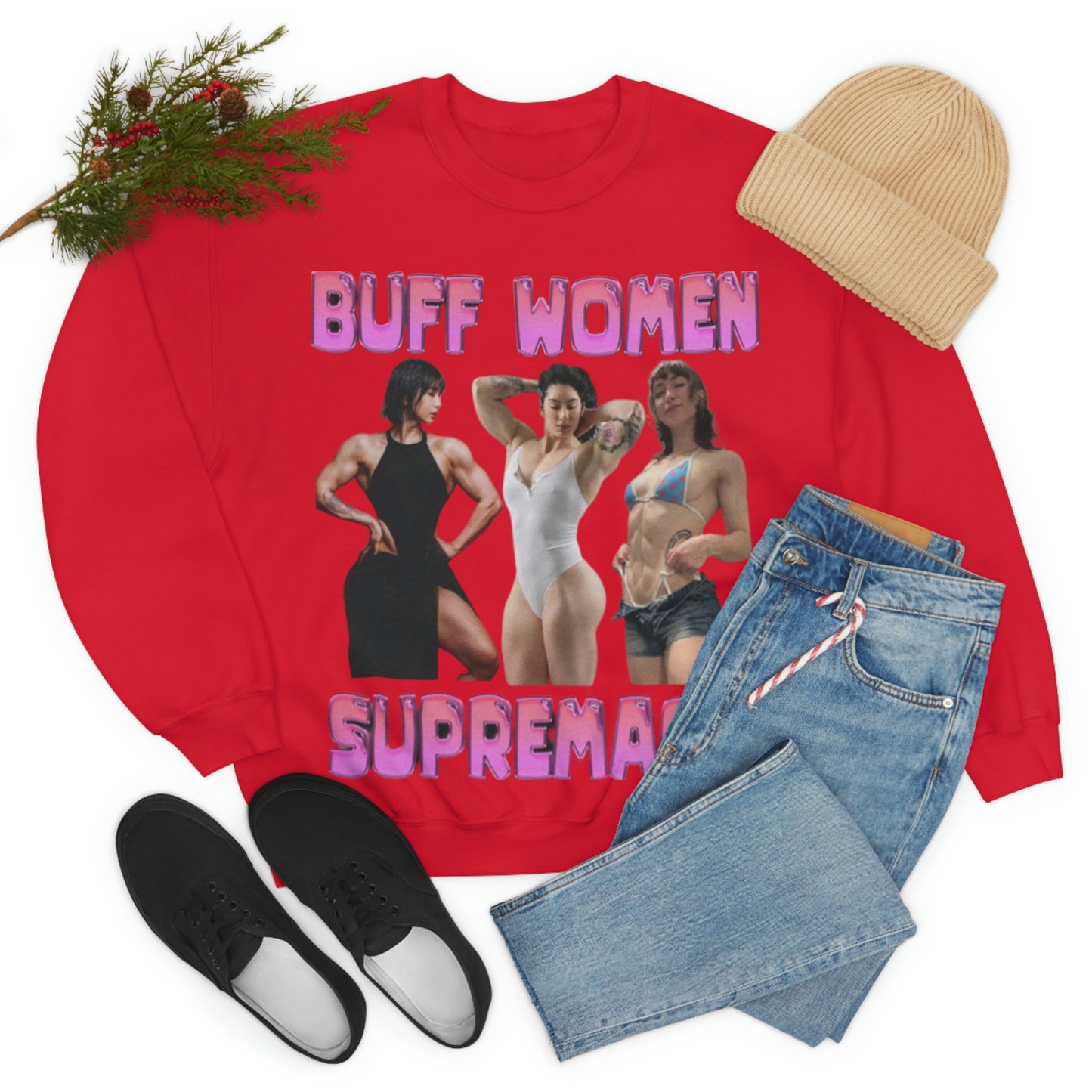 "Buff Woman Supremacy" Unisex Crewneck Sweatshirt