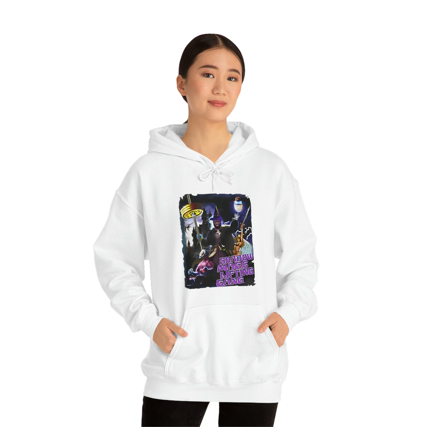 "Shadow Mage Lifting Gang" Unisex Hooded Sweatshirt