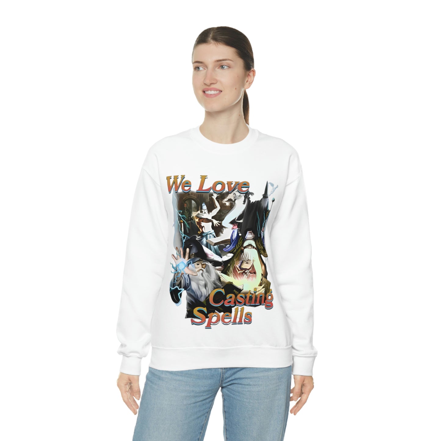 "We Love Casting Spells" Unisex Crewneck Sweatshirt