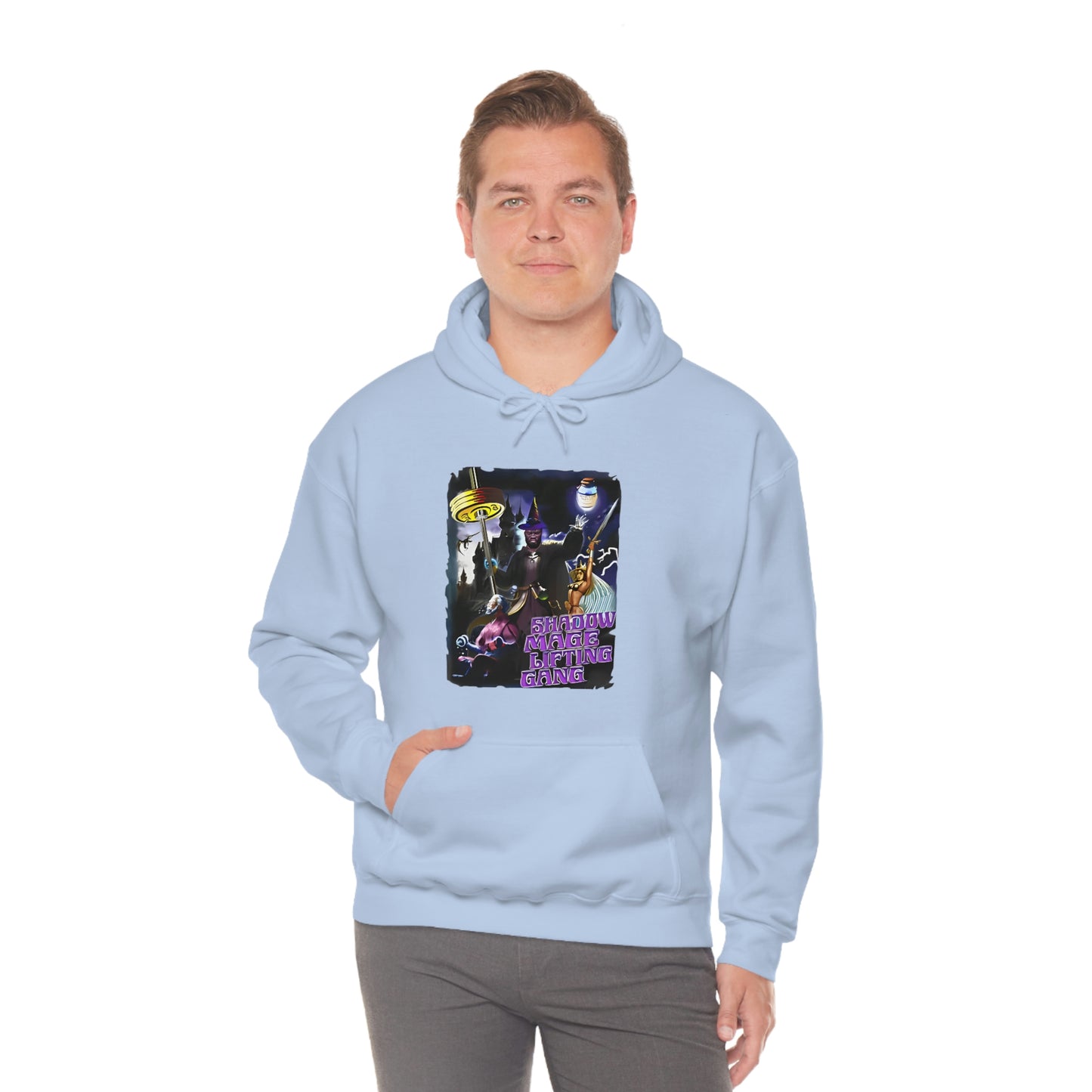 "Shadow Mage Lifting Gang" Unisex Hooded Sweatshirt