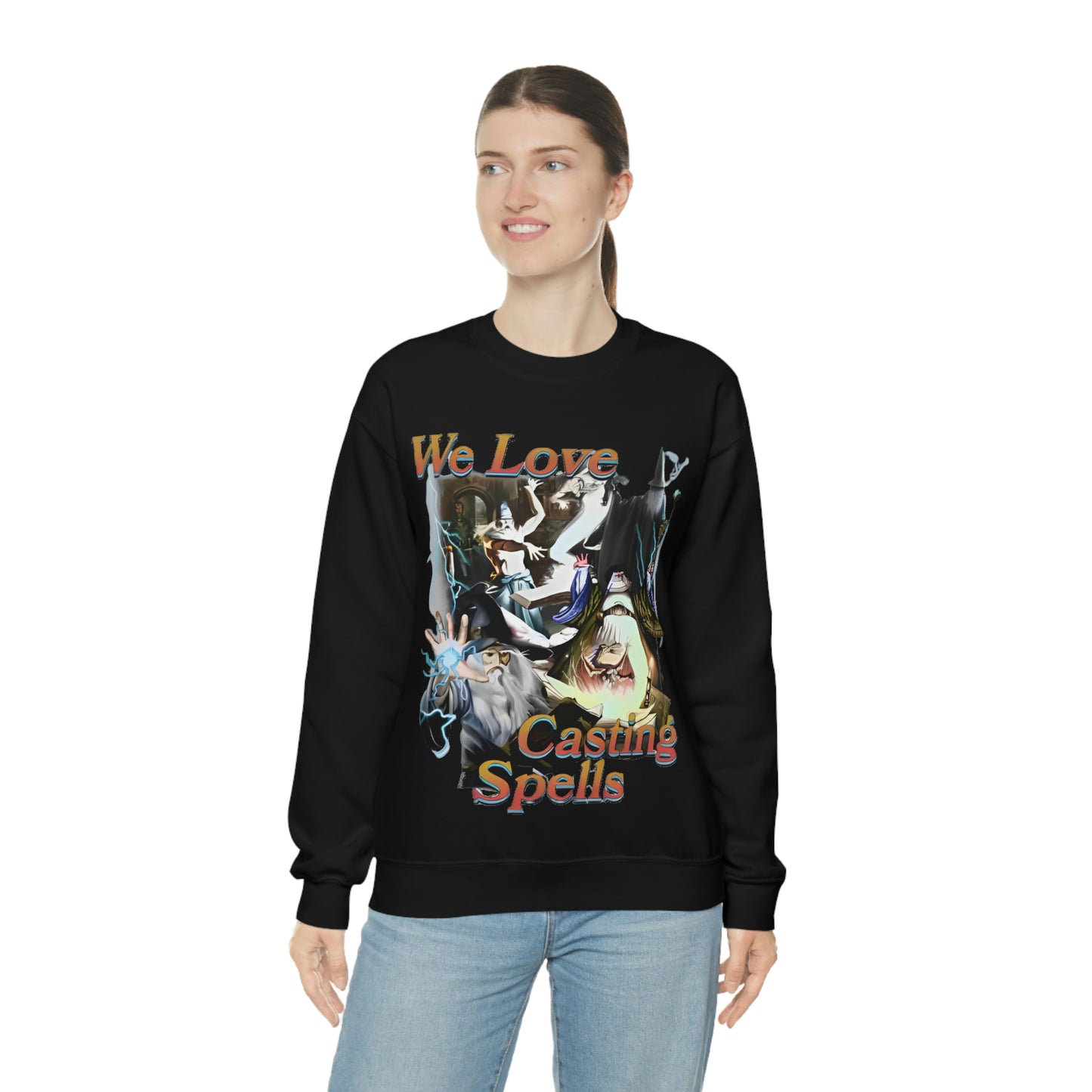 "We Love Casting Spells" Unisex Crewneck Sweatshirt