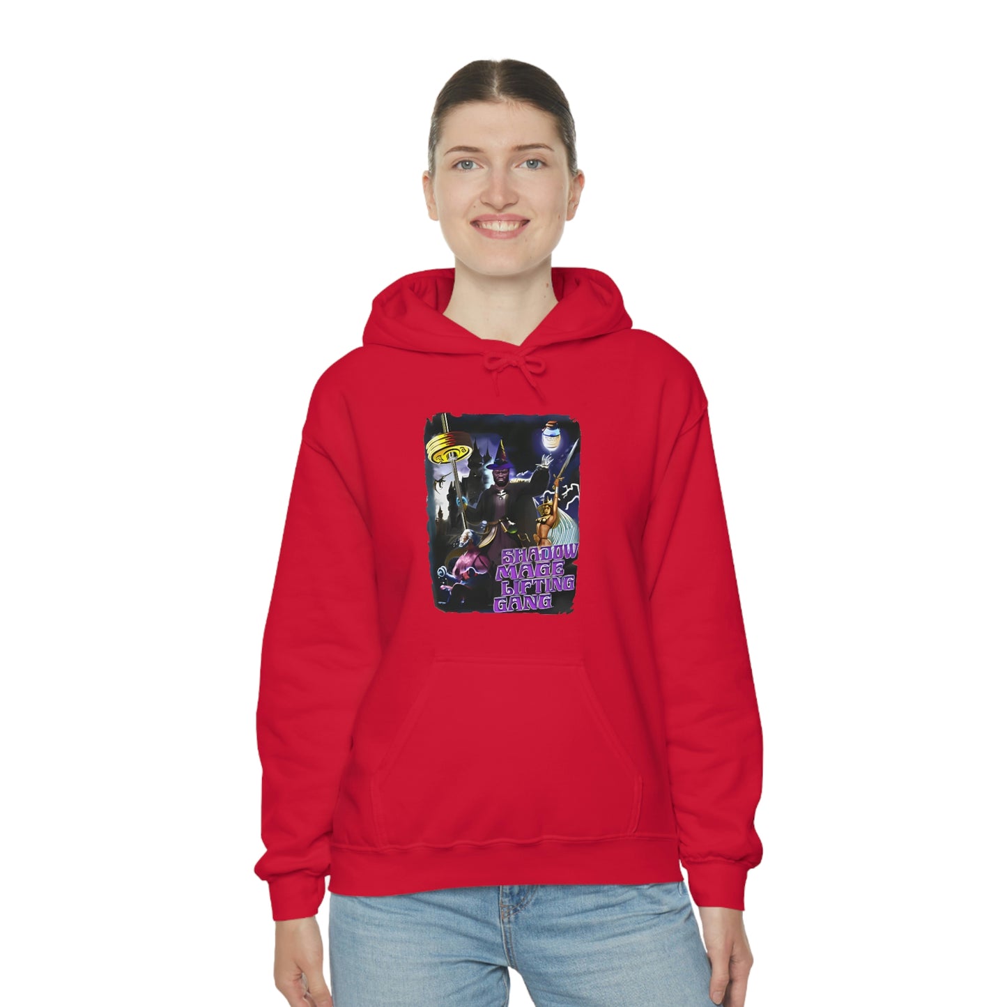 "Shadow Mage Lifting Gang" Unisex Hooded Sweatshirt