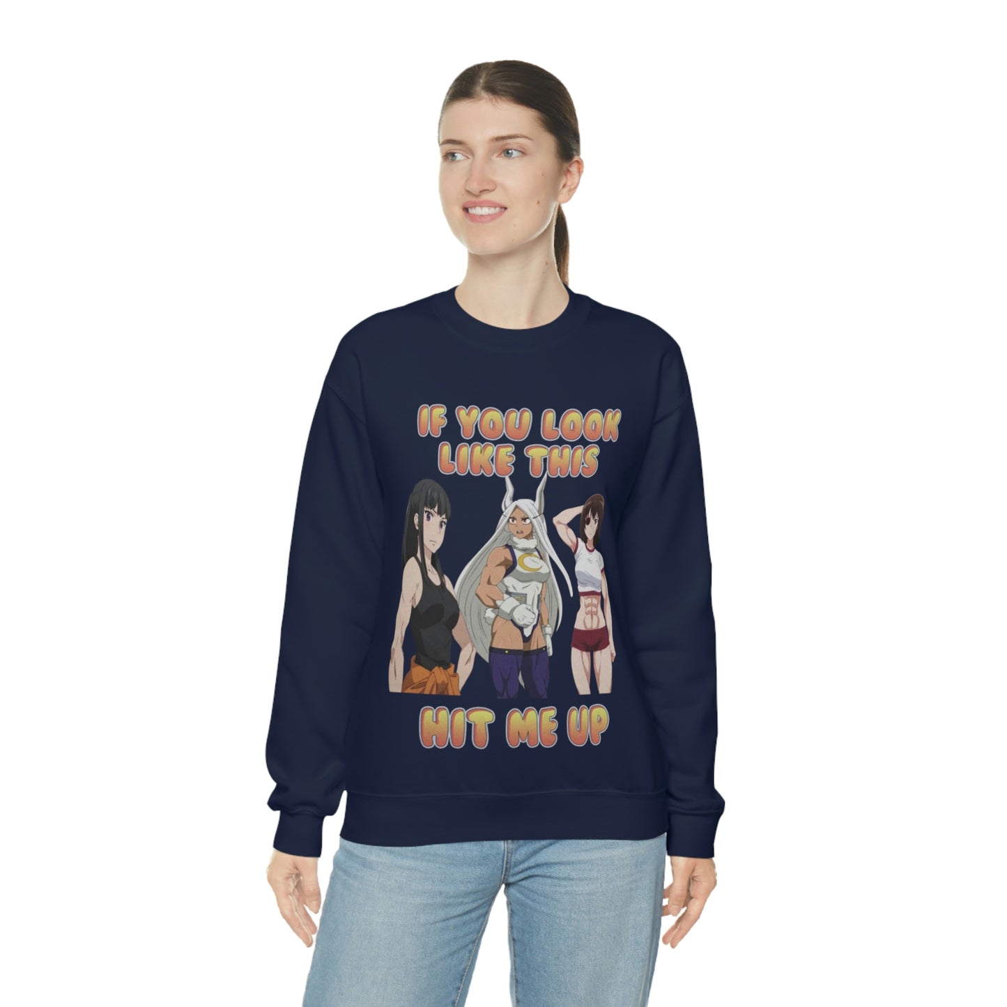 "If You Look Like This HMU Ripped" Unisex Crewneck Sweatshirt