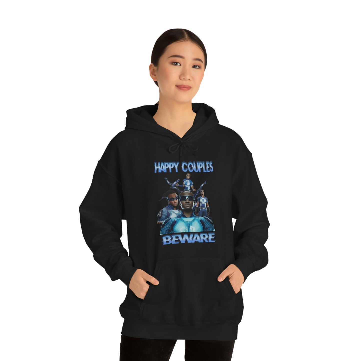 "Happy Couples Beware" Unisex Hooded Sweatshirt