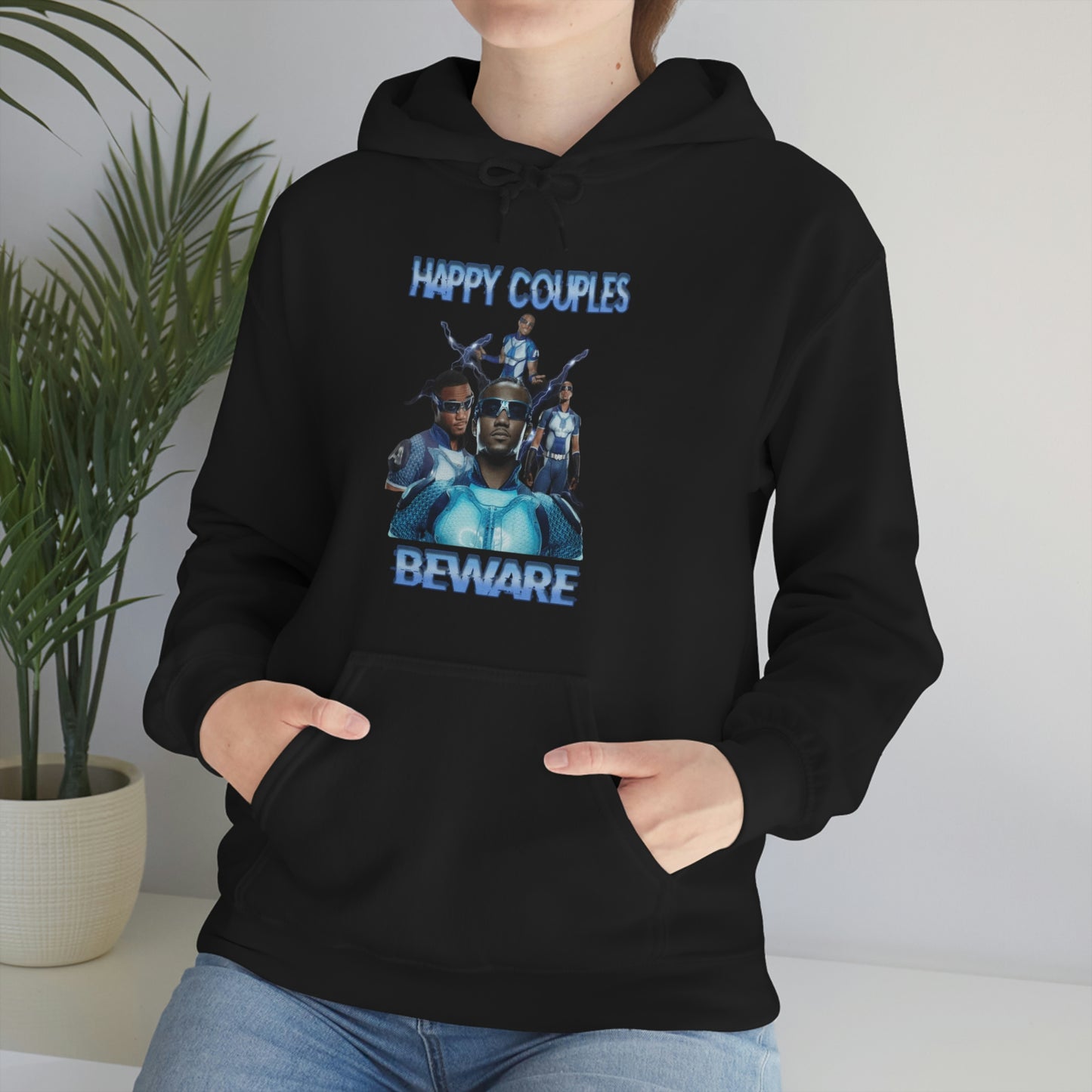 "Happy Couples Beware" Unisex Hooded Sweatshirt