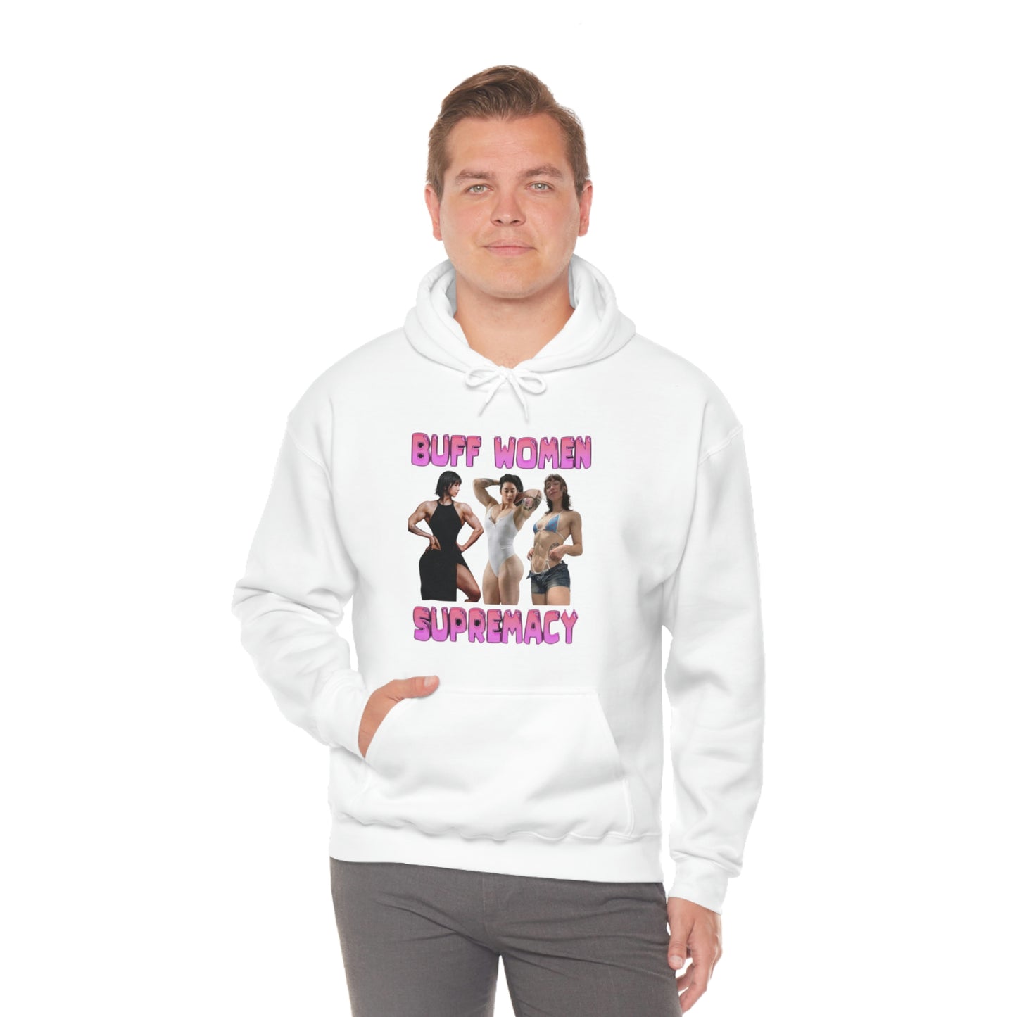 "Buff Woman Supremacy" Unisex Hooded Sweatshirt