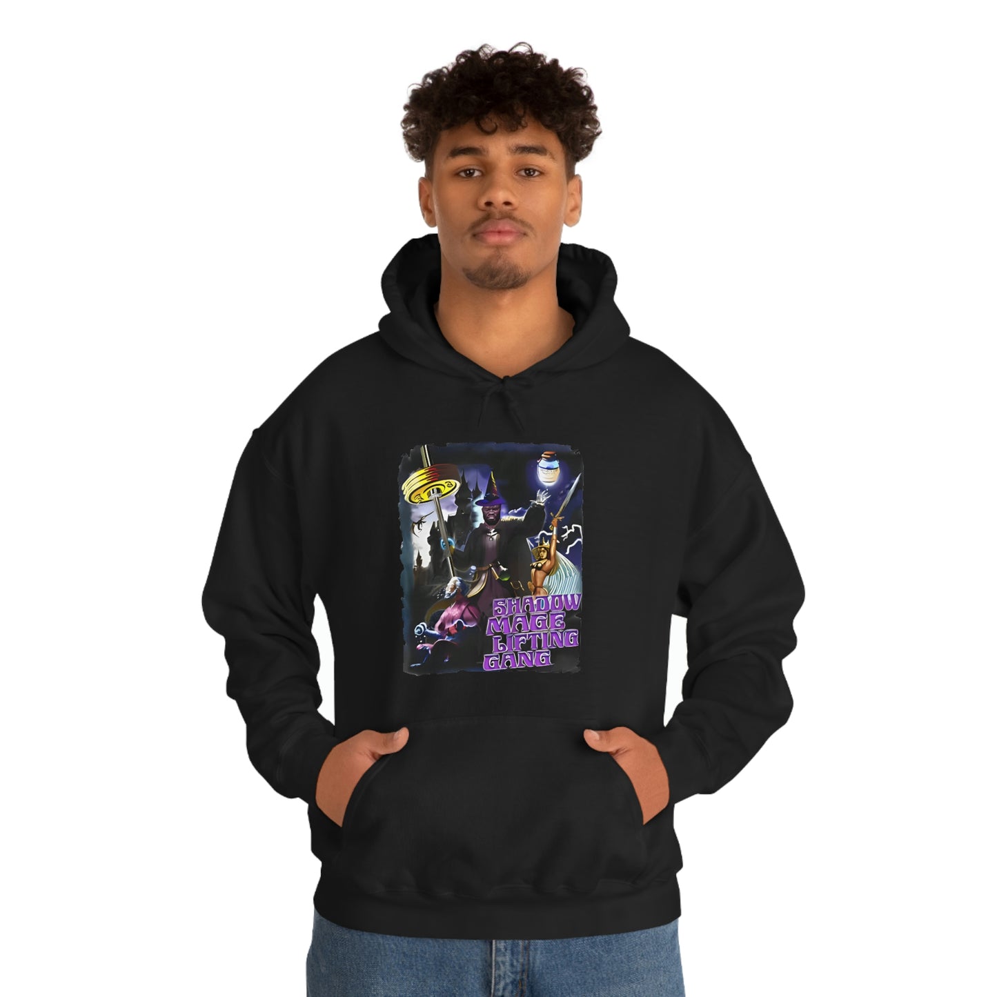 "Shadow Mage Lifting Gang" Unisex Hooded Sweatshirt