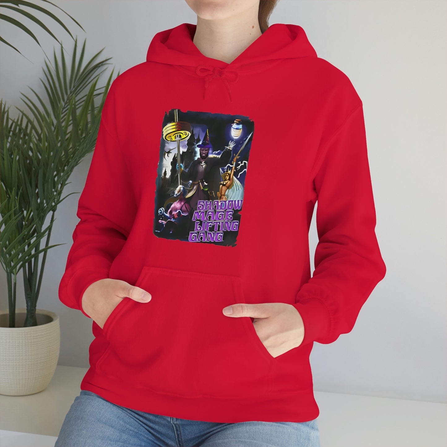 "Shadow Mage Lifting Gang" Unisex Hooded Sweatshirt