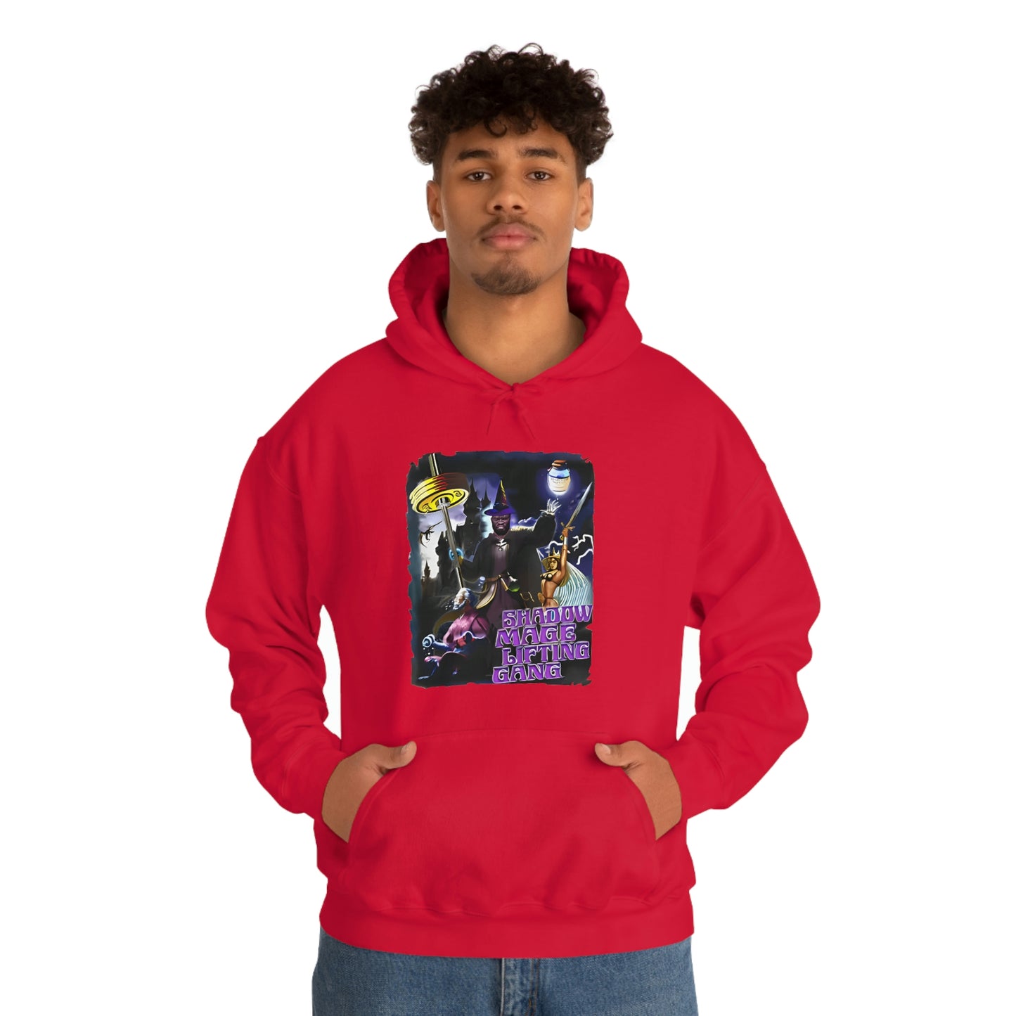 "Shadow Mage Lifting Gang" Unisex Hooded Sweatshirt