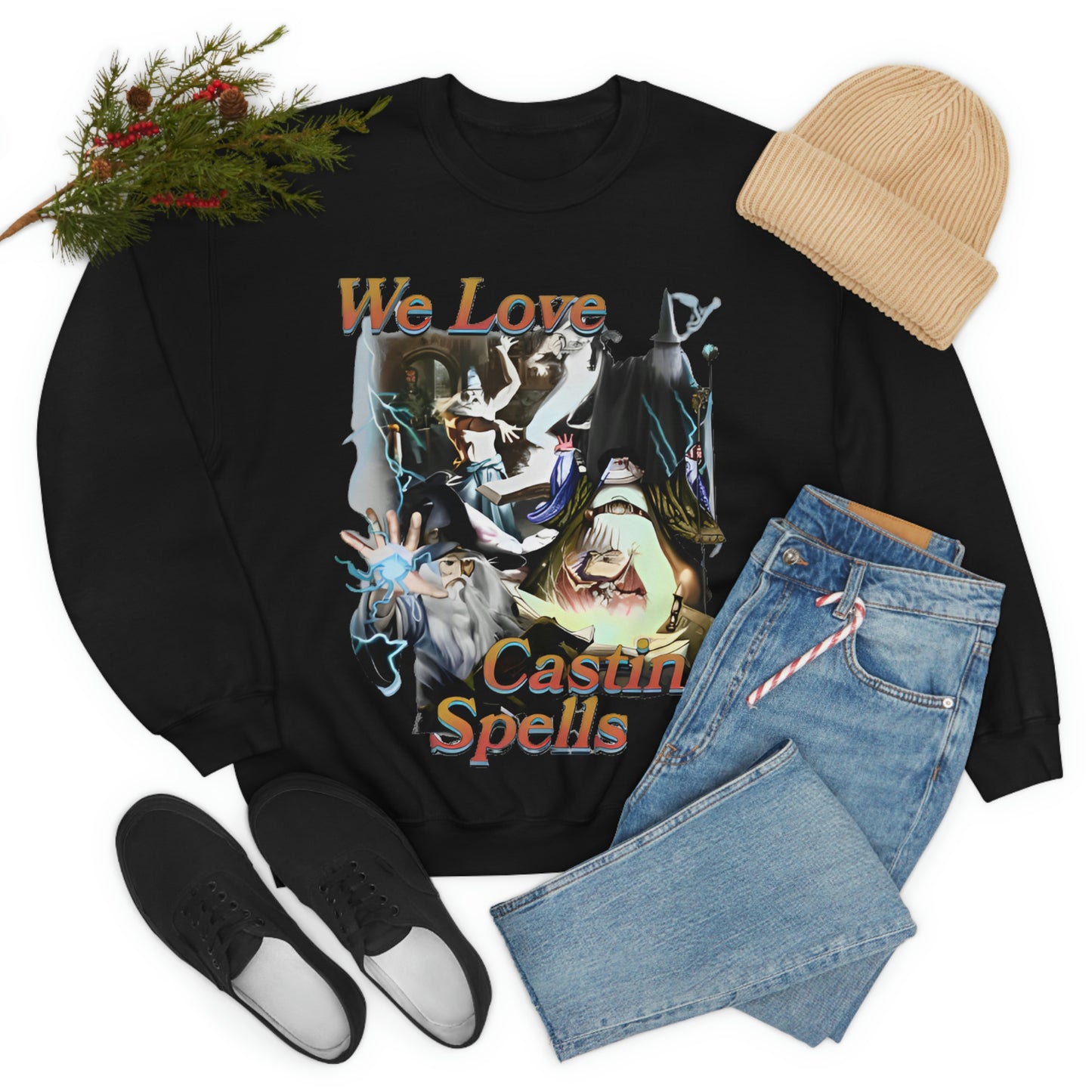 "We Love Casting Spells" Unisex Crewneck Sweatshirt