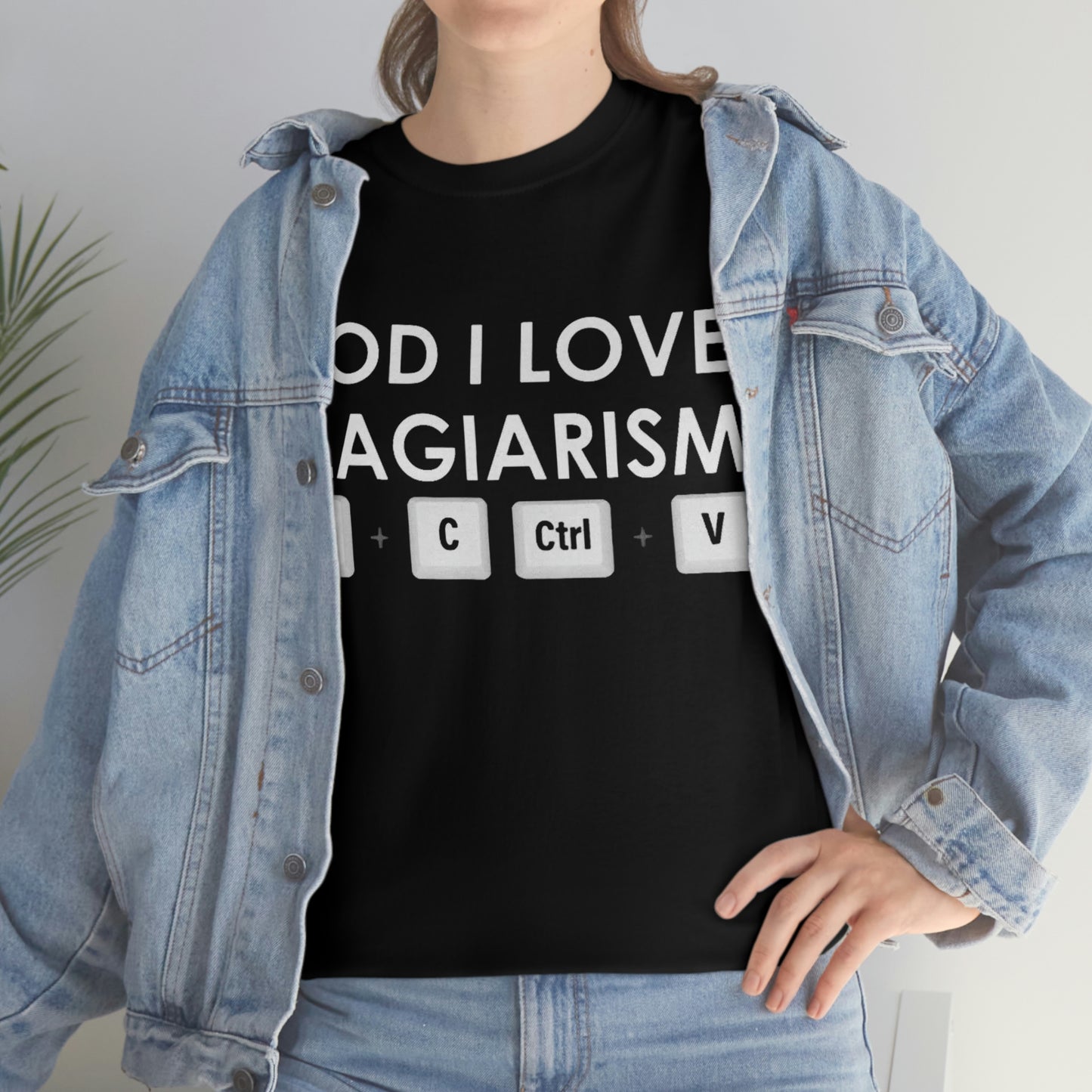 "God I Love Plagiarism" Unisex Cotton Tee