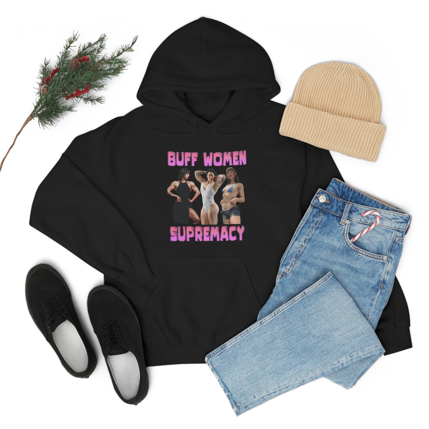 "Buff Woman Supremacy" Unisex Hooded Sweatshirt