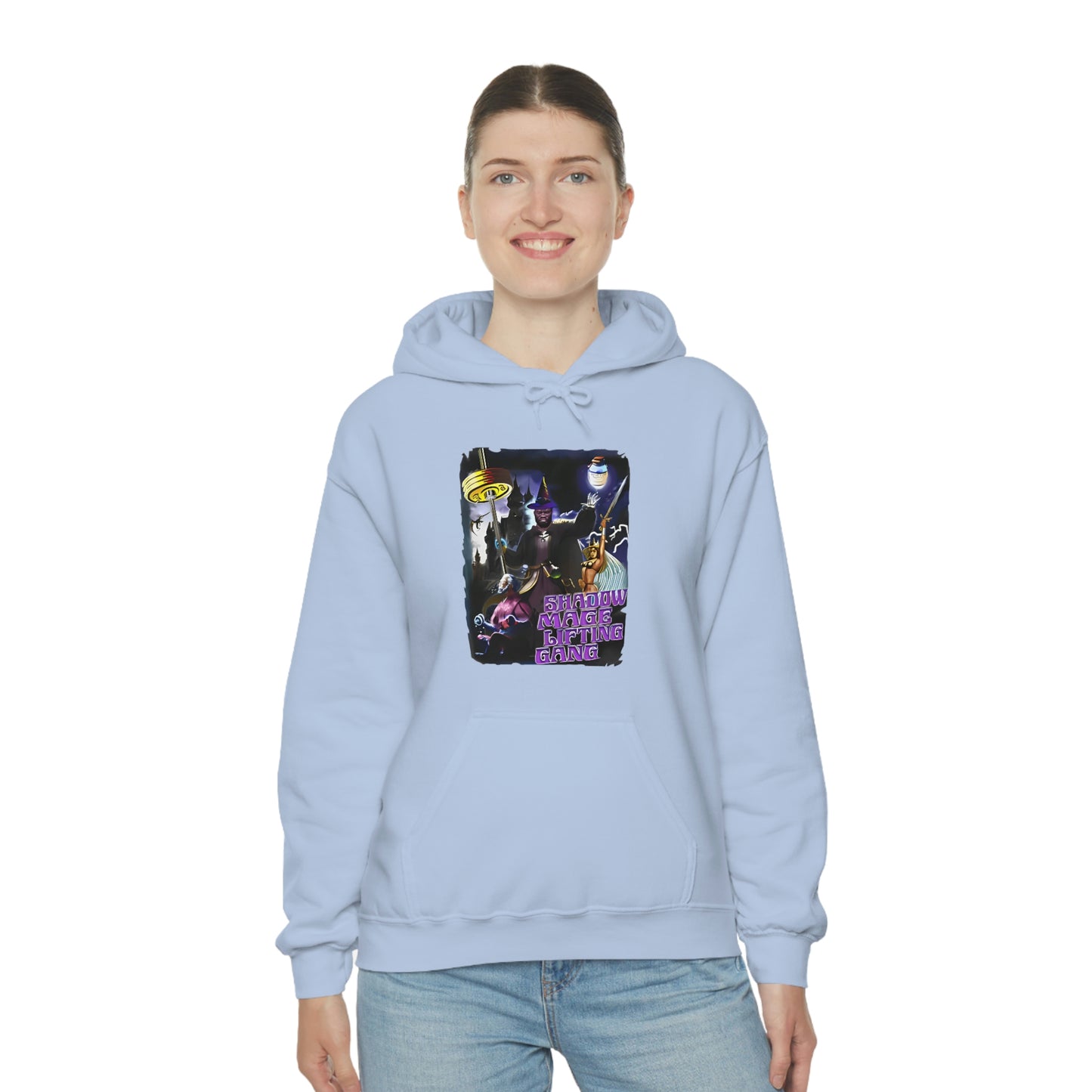 "Shadow Mage Lifting Gang" Unisex Hooded Sweatshirt