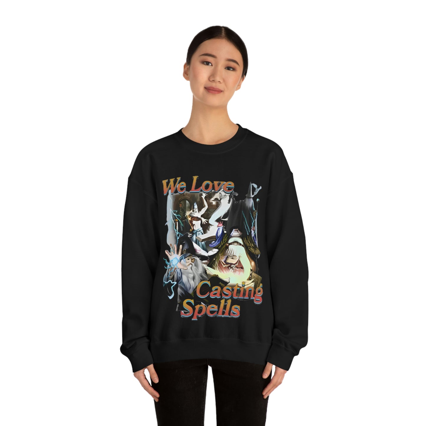 "We Love Casting Spells" Unisex Crewneck Sweatshirt