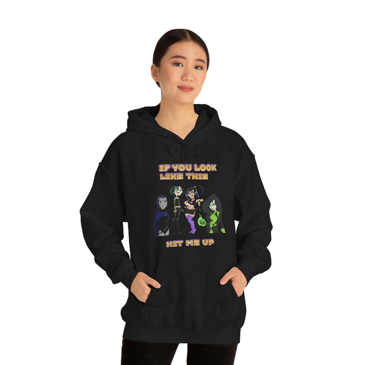 "If You Look Like This HMU" Unisex Hooded Sweatshirt